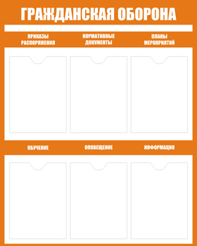 C89  Гражданская оборона (800х1000 мм, пластик ПВХ 3 мм, Прямая печать на пластик) - Стенды - Стенды по гражданской обороне и чрезвычайным ситуациям - . Магазин Znakstend.ru