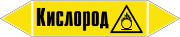 Маркировка трубопровода "кислород" (пленка, 126х26 мм) - Маркировка трубопроводов - Маркировки трубопроводов "ГАЗ" - . Магазин Znakstend.ru