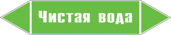 Маркировка трубопровода "чистая вода" (пленка, 358х74 мм) - Маркировка трубопроводов - Маркировки трубопроводов "ВОДА" - . Магазин Znakstend.ru